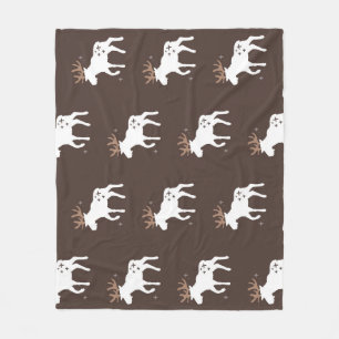 Scandinavian Chic: Vintage Seamless Patterns Fleece Blanket