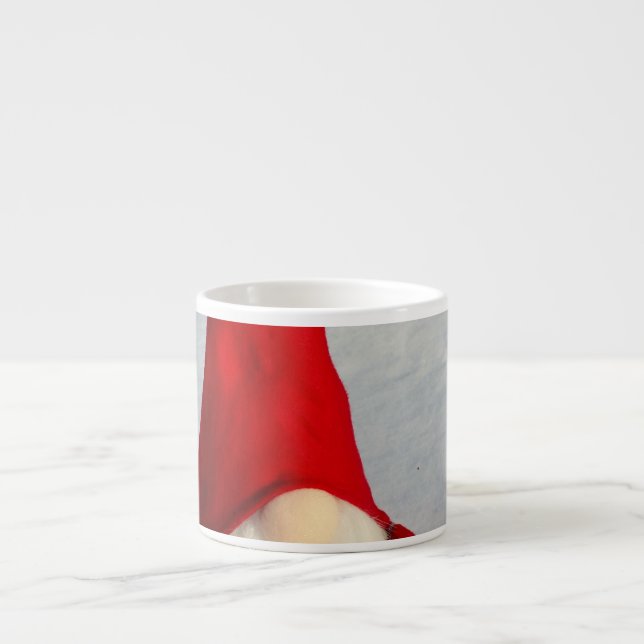 Scandinavian Christmas Gnome Espresso Cup (Front)