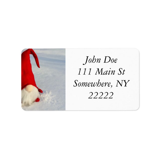 Scandinavian Christmas Gnome Label (Front)