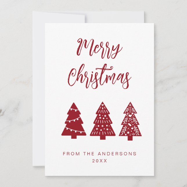 Scandinavian Christmas Holiday Card (Front)