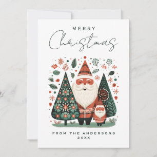 Scandinavian Christmas Holiday  Card