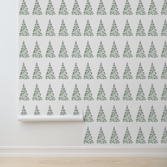 Scandinavian Christmas Illustration Wallpaper  (Application)