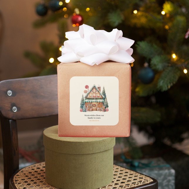 Scandinavian Christmas Magic Square Sticker (Creator Uploaded)