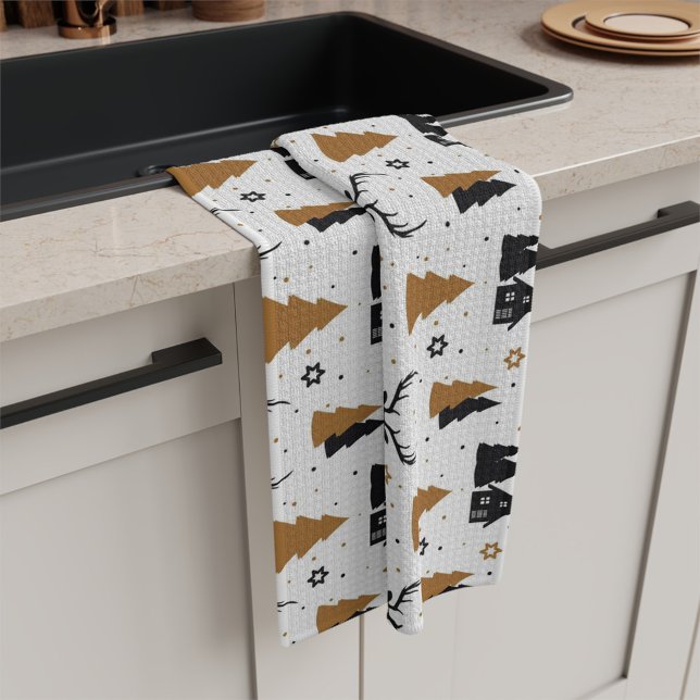 Scandinavian Christmas Pattern Kitchen Tea Towel (Creator Uploaded)