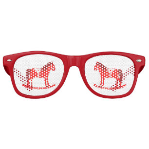 Scandinavian Christmas Rocking Horse Retro Sunglasses