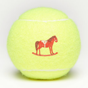 Scandinavian Christmas Rocking Horse Tennis Balls