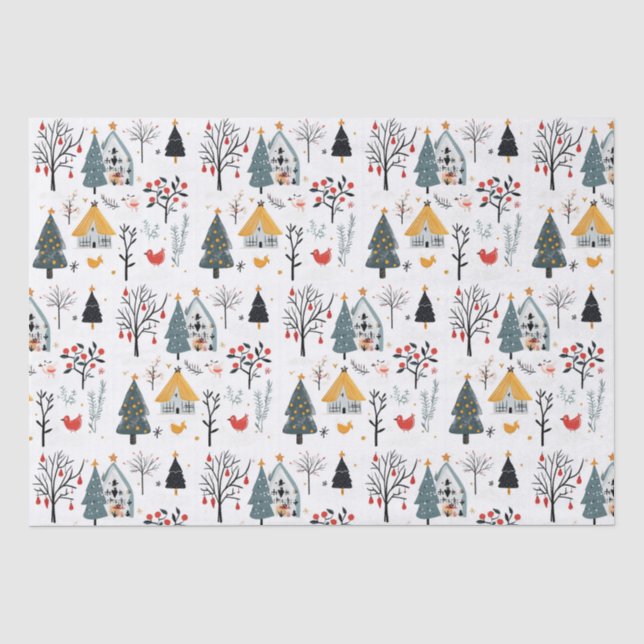 Scandinavian Christmas   Tissue Paper (Front)