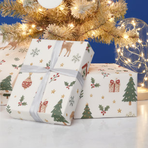 Scandinavian ChristmasMinimalist Nordic Christmas Wrapping Paper