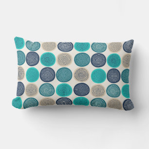Scandinavian Circle Dots Mandala Pattern 1 Lumbar Cushion