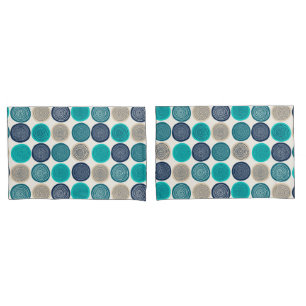 Scandinavian Circle Dots Mandala Pattern 1 Pillowcase