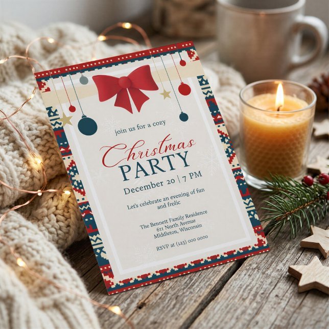 Scandinavian Cosy Christmas Gathering Invitation (Creator Uploaded)