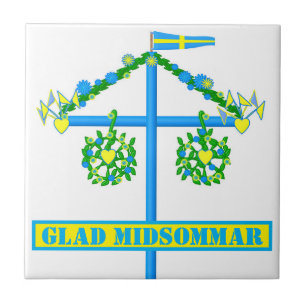 scandinavian design, Glad midsommar Tile