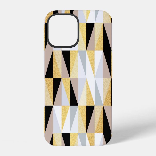 scandinavian design triangles seamless pattern vin iPhone case (Back)