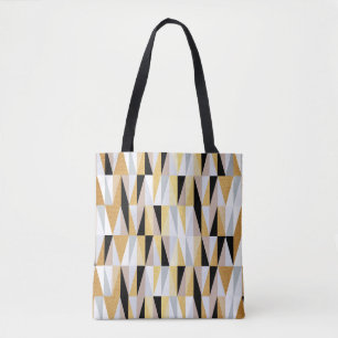 scandinavian design triangles seamless pattern vin tote bag