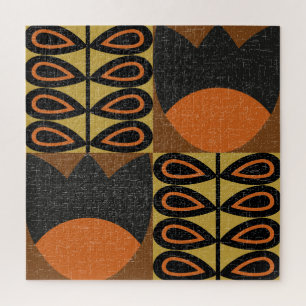 Scandinavian Design: Vintage Seamless Pattern Jigsaw Puzzle