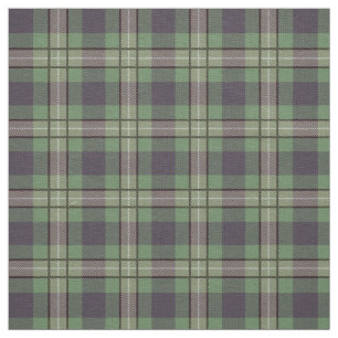 Scandinavian elegant rustic purple green plaid fabric