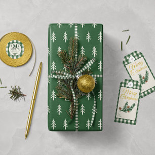Scandinavian Evergreen Christmas Wrapping Paper