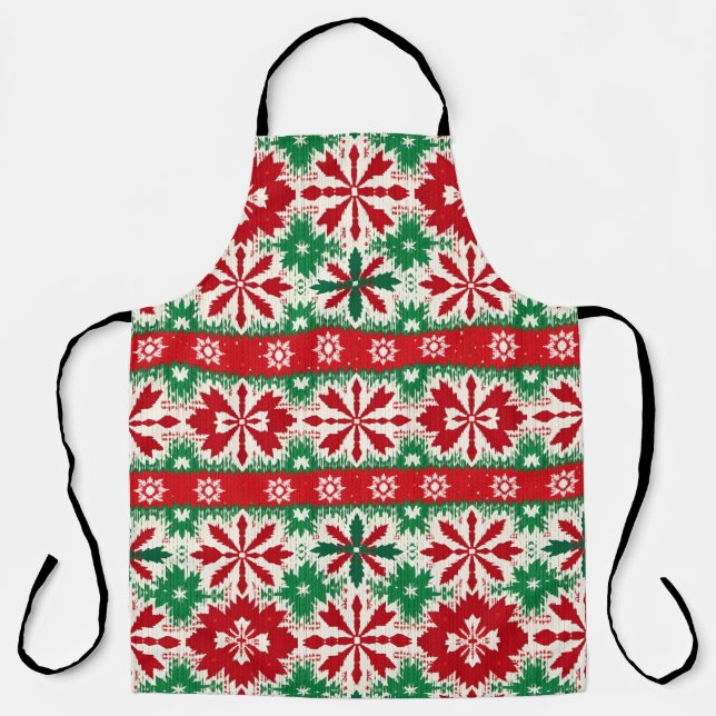 Scandinavian Fair Isle Christmas Edition 2 Apron (Front)