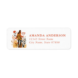 Scandinavian Fall Return Address Labels