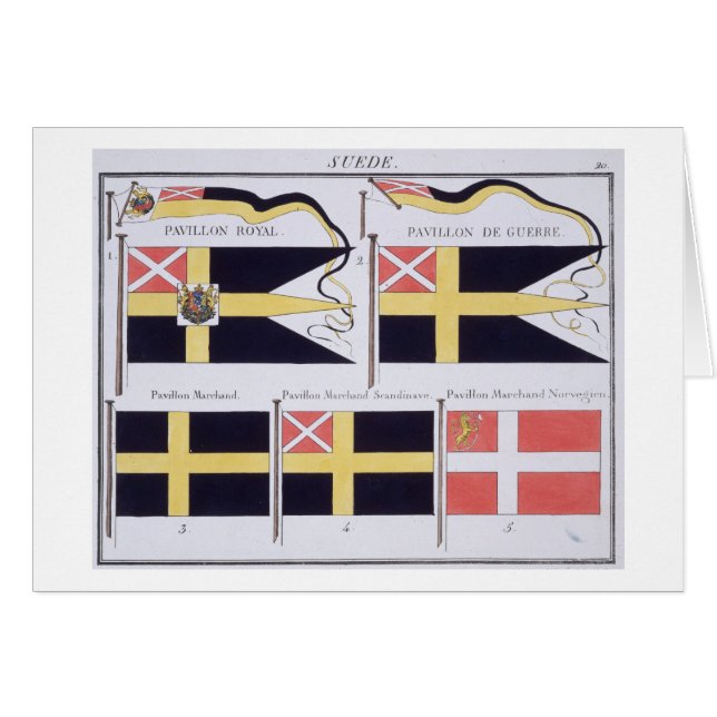 Scandinavian Flags, from a French book of Flags, c (Front Horizontal)