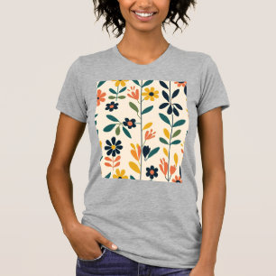 Scandinavian Floral Harmony T-Shirt