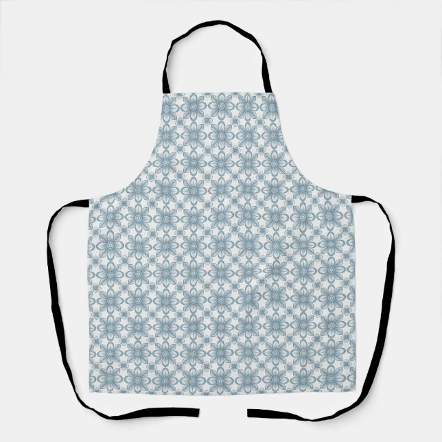 Scandinavian Floral Pattern Apron (Front)