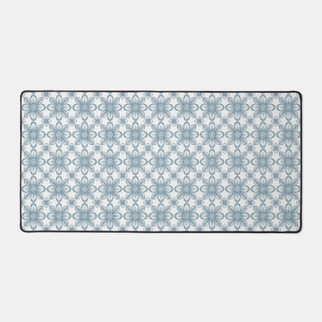 Scandinavian Floral Pattern Desk Mat (Front)