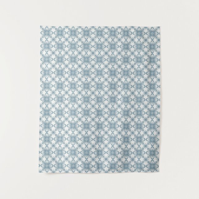 Scandinavian Floral Pattern Tapestry (Front)