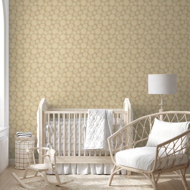 Scandinavian Flower Mandalas Pattern 1a Wallpaper (Kids)