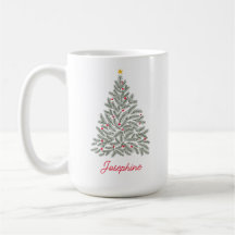 Scandinavian Folk-art Christmas Tree Custom Name