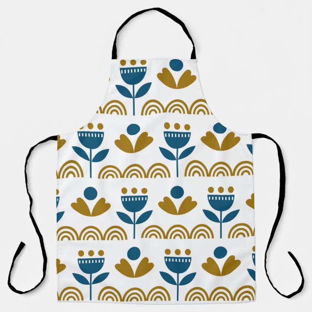 Scandinavian folk art, colourful pattern. apron (Front)