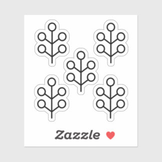 Scandinavian Folk Art Minimalist Illustration