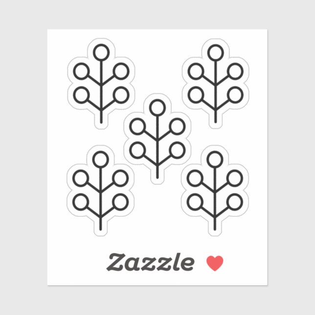 Scandinavian Folk Art Minimalist Illustration (Sheet)