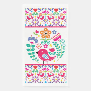 Scandinavian Folk Art Napkin