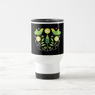 Scandinavian Folk Art Prints Nordic Decor Mug Th