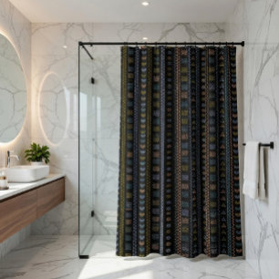 Scandinavian Folk Art Shower Curtain