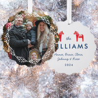 Scandinavian Folk Dala Horse Christmas 