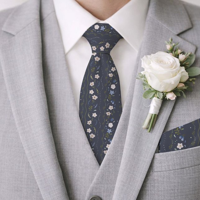 Scandinavian Folk Floral Wedding Tie (Creator Uploaded)