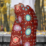 Scandinavian Folk on Barn Red Pattern Leggings<br><div class="desc">Nordic Elegance: Add a touch of rustic charm to your wardrobe with these Scandinavian Folk leggings! Featuring a bold, vibrant pattern inspired by traditional Nordic designs, these leggings are perfect for casual days and cosy wear. Comfortable and stylish, they bring a unique and colourful flair to your look. Grab your...</div>