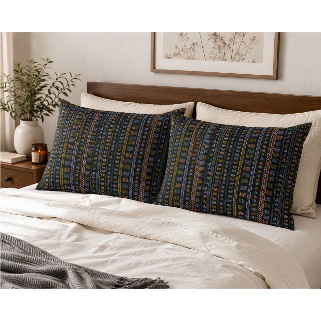 Scandinavian Folk Pattern Decorative Cushion (Creator Uploaded)