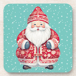Scandinavian Folk Santa Claus Coaster