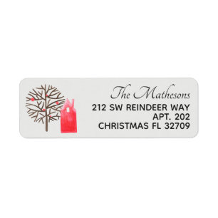 Scandinavian Folkart🦌 Holiday Address Label