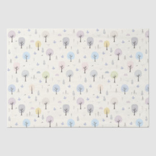 Scandinavian Forest Seamless Pattern Tissue Paper