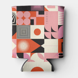 Scandinavian Geometric: Colourful Artwork Pattern Can Cooler