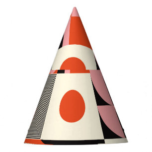 Scandinavian Geometric: Colourful Artwork Pattern Party Hat