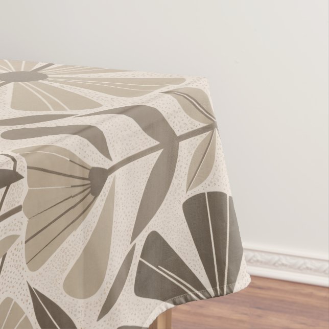 Scandinavian Geometric Floral Motif Tablecloth (In Situ)
