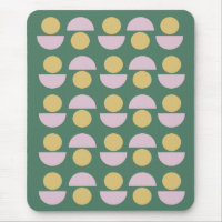 Scandinavian Geometric Floral Pattern in Green