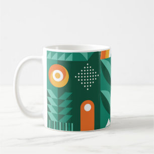 Scandinavian Geometric, Vintage Agriculture Symbol Coffee Mug