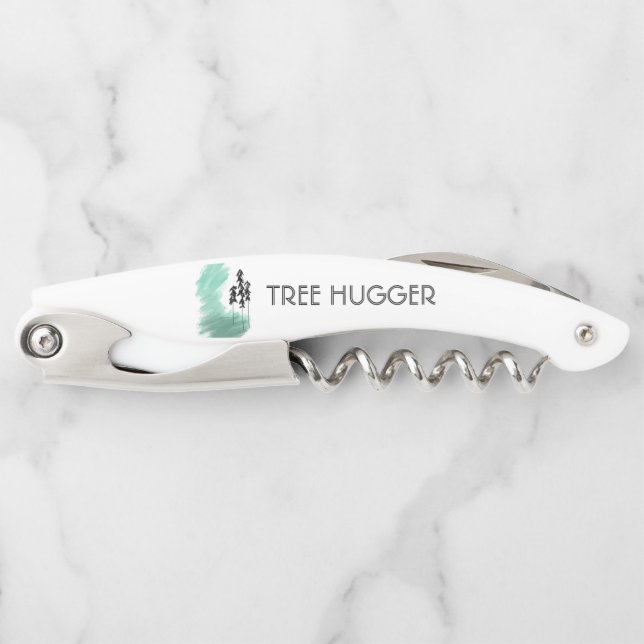 Scandinavian green tree art simple modern mint   corkscrew (Front)
