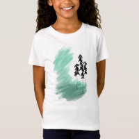 Scandinavian green tree art simple modern mint